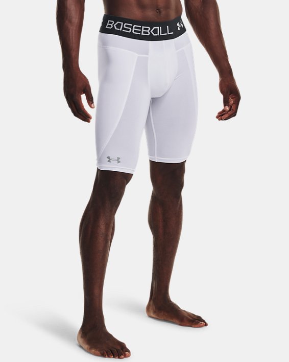 Men's UA Utility Sliding Shorts, White, pdpMainDesktop image number 0